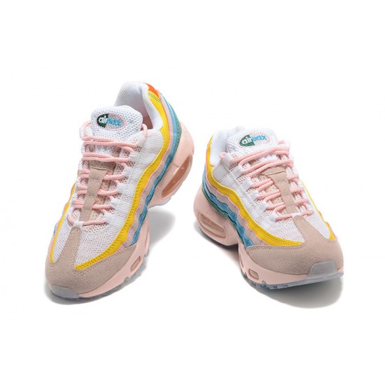 Air Max 95 TT Gul Pink Hvid DQ9323-200 Kvinder Sko