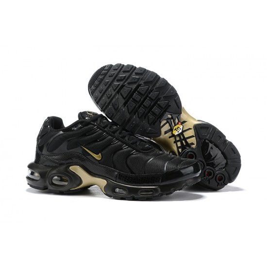 Air Max Plus Tn Sort Guld 852630-001 Mænd Sko