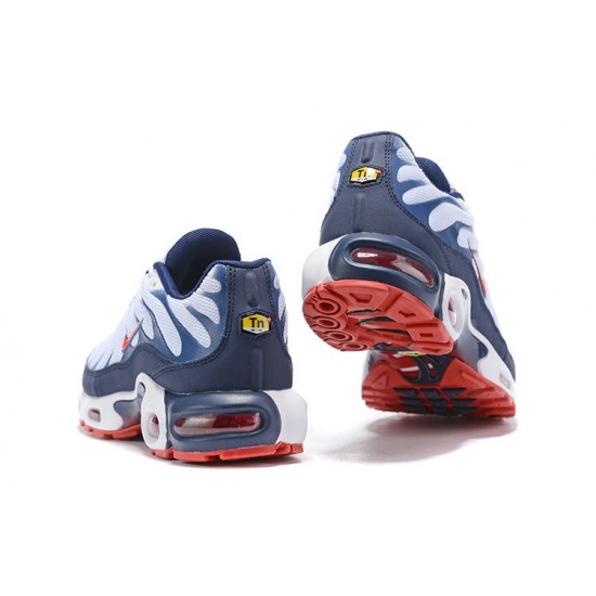 Air Max Plus Tn QS Hvid Blå og Rød Mænd Sko