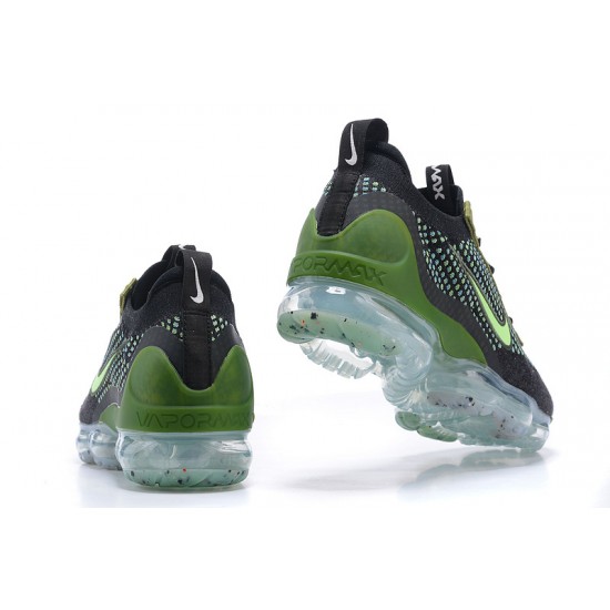 Air VaporMax 2021 Flyknit Sort Grøn DQ7640-001 Kvinder/Mænd Sko