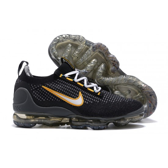 Air VaporMax 2021 Flyknit Sort Gul DH4086-001 Kvinder/Mænd Sko