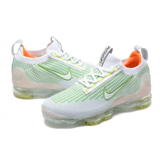 Air VaporMax 2021 Flyknit Hvid Grøn FD0871-100 Kvinder/Mænd Sko