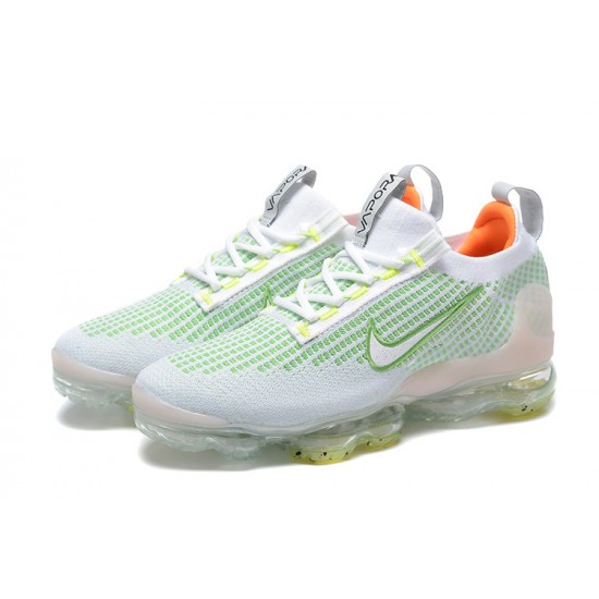 Air VaporMax 2021 Flyknit Hvid Grøn FD0871-100 Kvinder/Mænd Sko