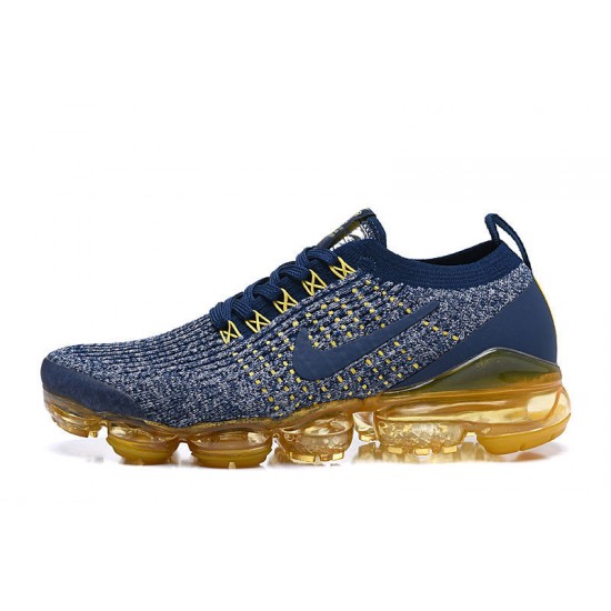 Air VaporMax Flyknit 3 Blå Gul AJ6900-444 Kvinder/Mænd Sko