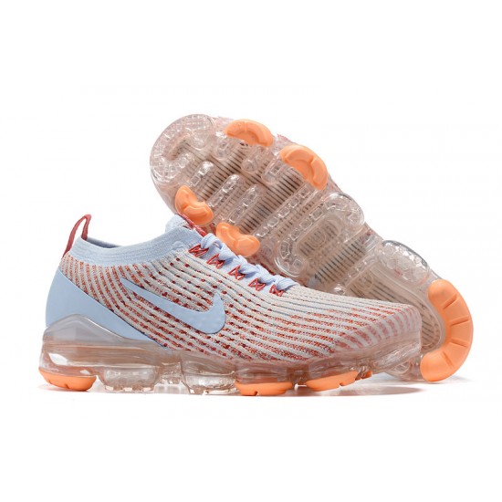 Air VaporMax Flyknit 3 Hvid Orange AJ6910-400 Kvinder/Mænd Sko