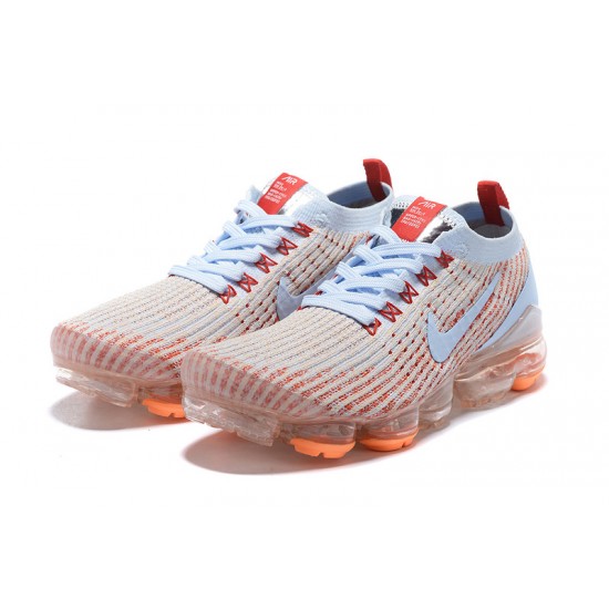 Air VaporMax Flyknit 3 Hvid Orange AJ6910-400 Kvinder/Mænd Sko