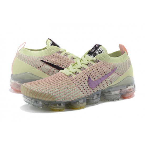 Air VaporMax Flyknit 3 Gul Sort AJ6910-700 Kvinder/Mænd Sko