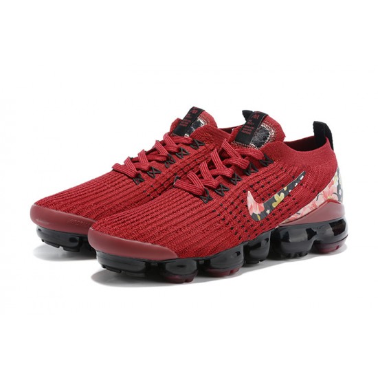 Air VaporMax Flyknit 3 Rød Sort CT1274 -600 Kvinder Sko