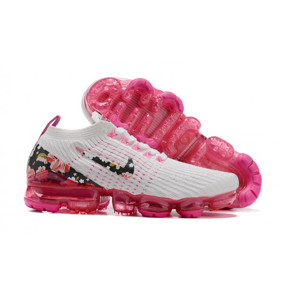 Air VaporMax Flyknit 3 Hvid Pink AJ6910-601 Kvinder Sko