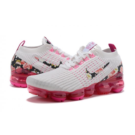 Air VaporMax Flyknit 3 Hvid Pink AJ6910-601 Kvinder Sko