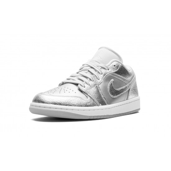 Nike Air Jordan 1 Low Damen Metallic Silver FN5030-001 sko